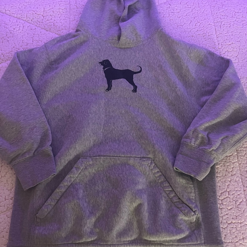 Black dog sweatshirt, size medium, gray
